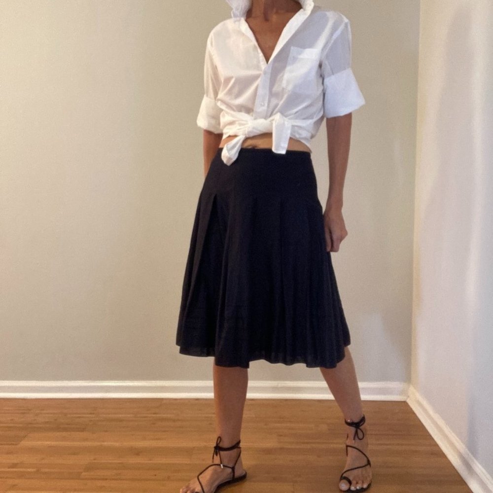 Banana Republic Skirt Size 10 Navy Blue